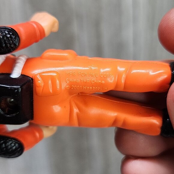 Vintage Mcdonald's Gravity Wheel Action Man Figure 2001 Hasbro 4'' Tall - Picture 3 of 5